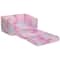 Delta Children Pink Tie Dye Cozee Flip Out 2-in-1 Convertible Chair to Lounger